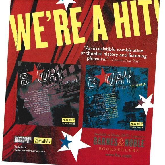 Hit Broadway Playbill Records ADVERT 2000s Print Ad - Picture 3 of 4